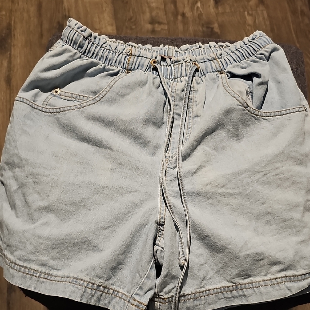 Palmettos Jean Shorts Blue Vintage Women's Drawstring Small cenza Retro Denim
